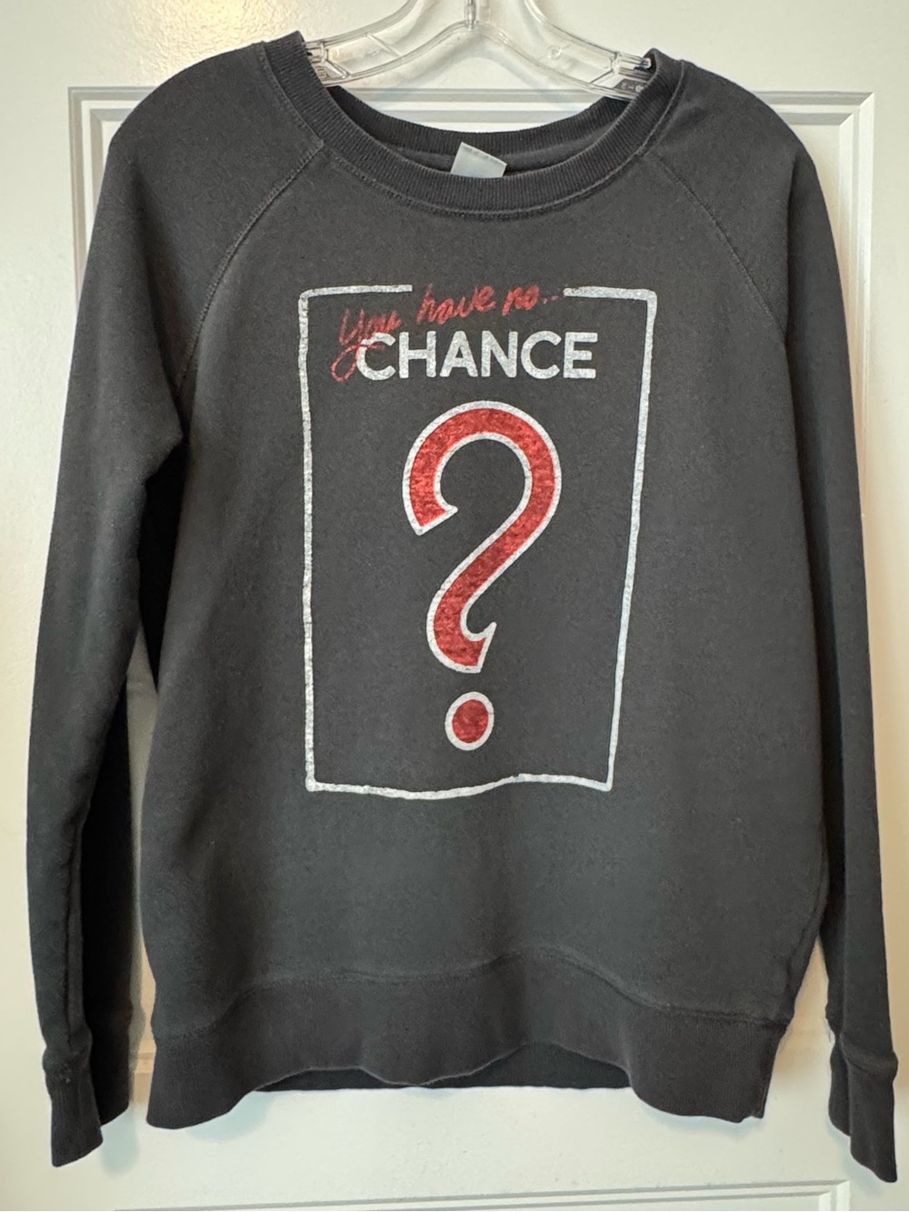 Junk Food Graphic Sweatshirt “You Have No Chance” Black L